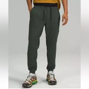 Lululemon At Ease Joggers S Small Heathered Olive Green Textured Men's Medium